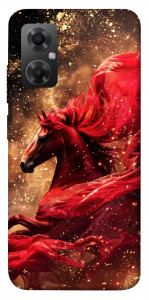 Чохол Red sparkles Horse для Xiaomi Redmi Note 11R