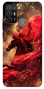 Чехол Red sparkles Horse для ZTE Blade A52