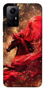 Чохол Red sparkles Horse для Xiaomi Redmi Note 12S