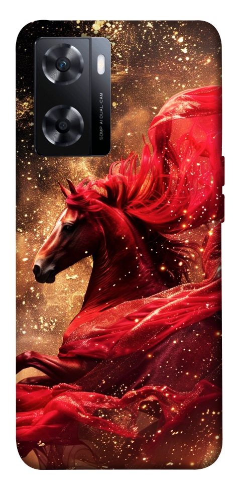 Чехол Red sparkles Horse для OnePlus Nord N20 SE