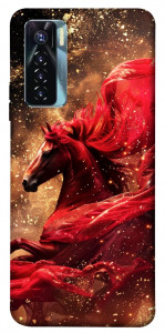 Чехол Red sparkles Horse для TECNO Camon 17 Pro