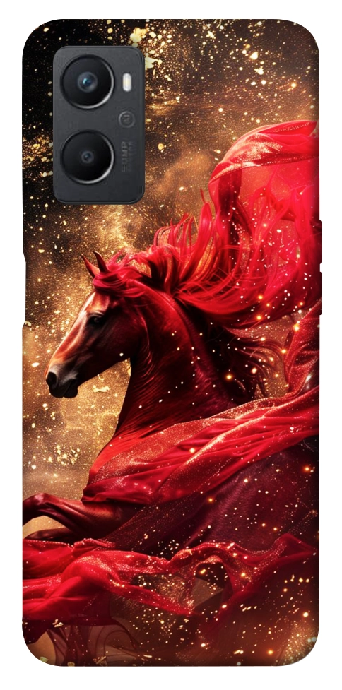 Чехол Red sparkles Horse для Oppo A36