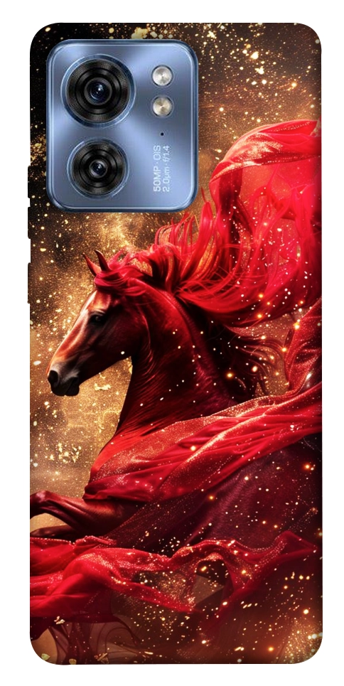 Чехол Red sparkles Horse для Motorola Edge 40