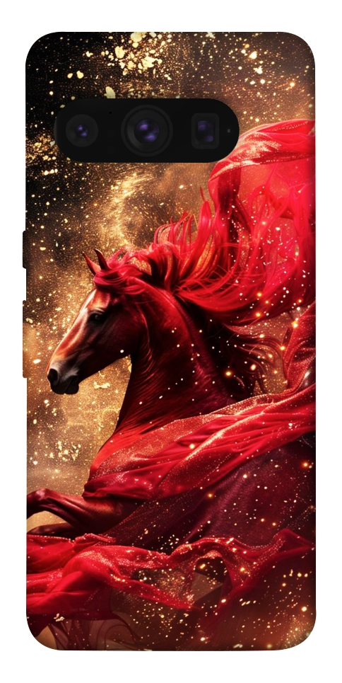 Чехол Red sparkles Horse для Google Pixel 8 Pro