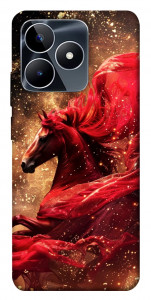 Чохол Red sparkles Horse для Realme C53