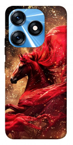 Чехол Red sparkles Horse для TECNO Spark 10