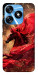 Чохол Red sparkles Horse для TECNO Spark 10
