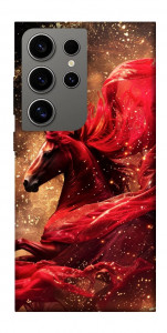 Чохол Red sparkles Horse для Galaxy S24 Ultra