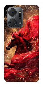Чехол Red sparkles Horse для Huawei Honor X7a