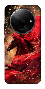 Чохол Red sparkles Horse для Xiaomi Redmi A3