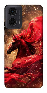 Чехол Red sparkles Horse для Motorola Moto G24