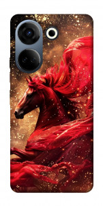 Чохол Red sparkles Horse для TECNO Camon 20 Pro (CK7n)