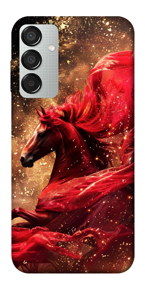 Чехол Red sparkles Horse для Galaxy M15 5G