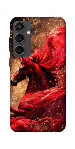 Чехол Red sparkles Horse для Galaxy S24 FE