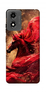 Чехол Red sparkles Horse для Motorola Moto E14
