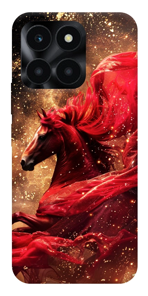 Чехол Red sparkles Horse для Huawei Honor X6a