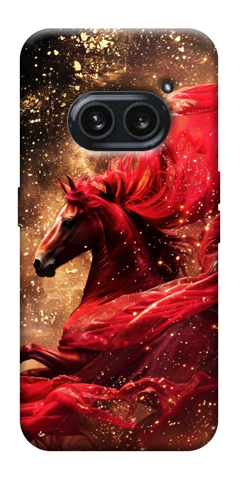 Чохол Red sparkles Horse для Nothing Phone (2a)
