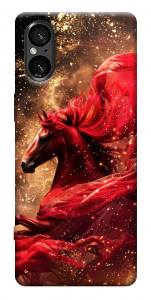 Чехол Red sparkles Horse для Sony Xperia 5 V