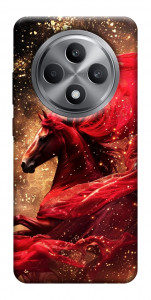 Чохол Red sparkles Horse для Oppo Reno 12 F 4G