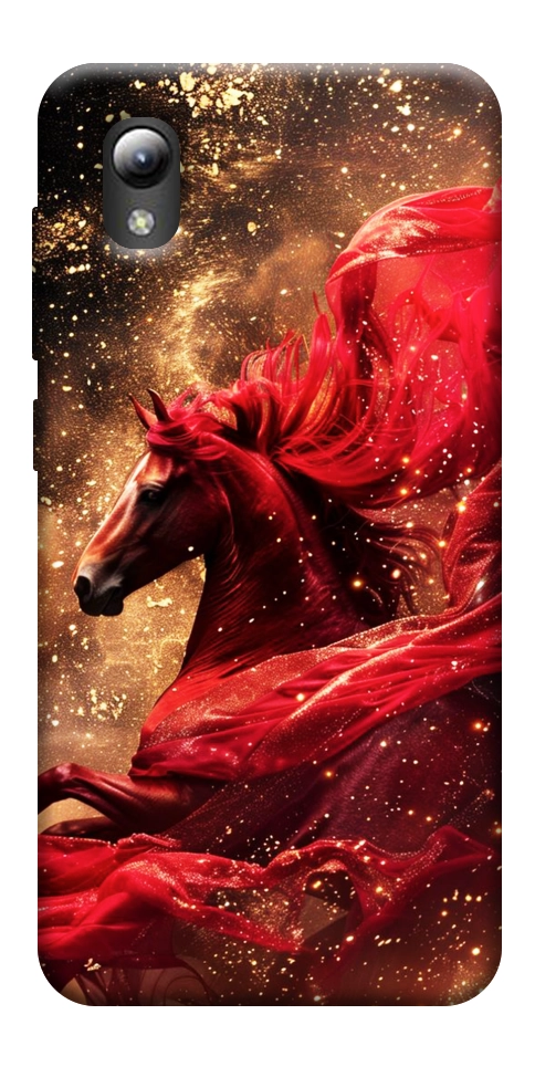 Чехол Red sparkles Horse для ZTE Blade A3 (2019)