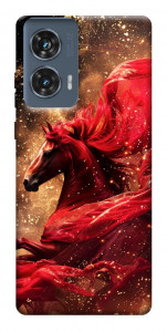 Чехол Red sparkles Horse для Motorola Edge 50 Fusion