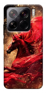 Чохол Red sparkles Horse для Xiaomi 15 Pro