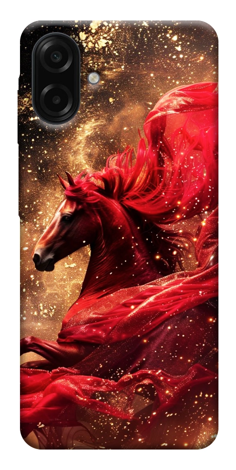 Чехол Red sparkles Horse для Galaxy A07