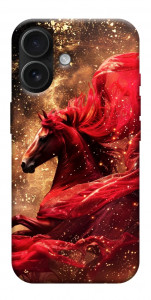 Чохол Red sparkles Horse для iPhone 17