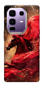 Чехол Red sparkles Horse для Infinix Note 50 Pro+