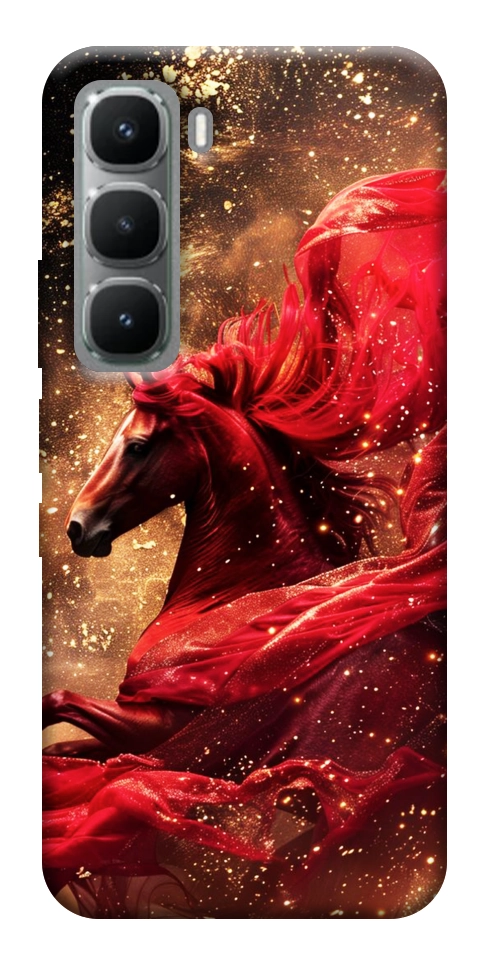 Чехол Red sparkles Horse для Infinix Hot 60 Pro+