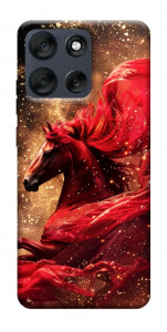 Чехол Red sparkles Horse для Motorola Moto G56 5G