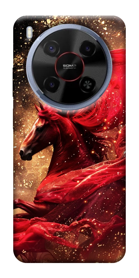 Чехол Red sparkles Horse для ZTE Nubia V70 Max