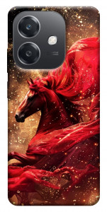 Чехол Red sparkles Horse для Oppo A40m