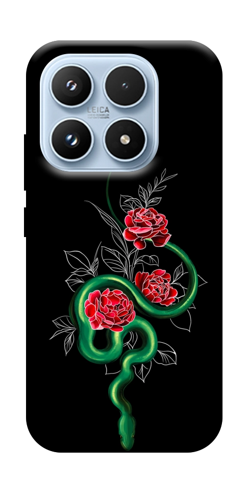 Чехол Snake in flowers для Xiaomi 17