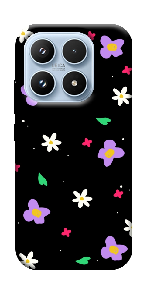 Чехол Цветы и лепестки для Xiaomi 17