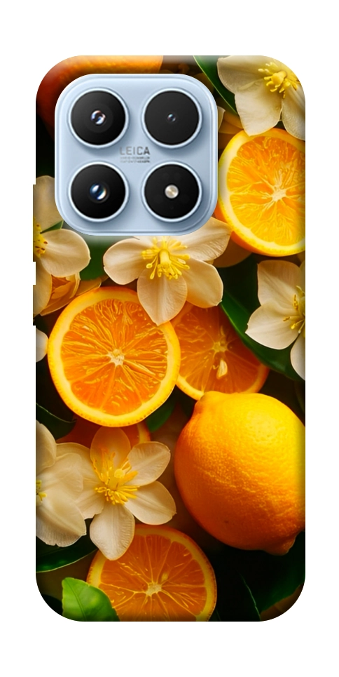 Чехол Лимоны и цветы для Xiaomi 17