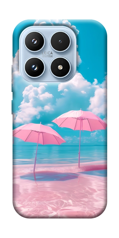 Чехол Розовые зонтики для Xiaomi 17