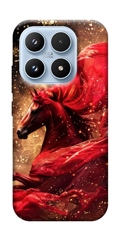 Чехол Red sparkles Horse для Xiaomi 17