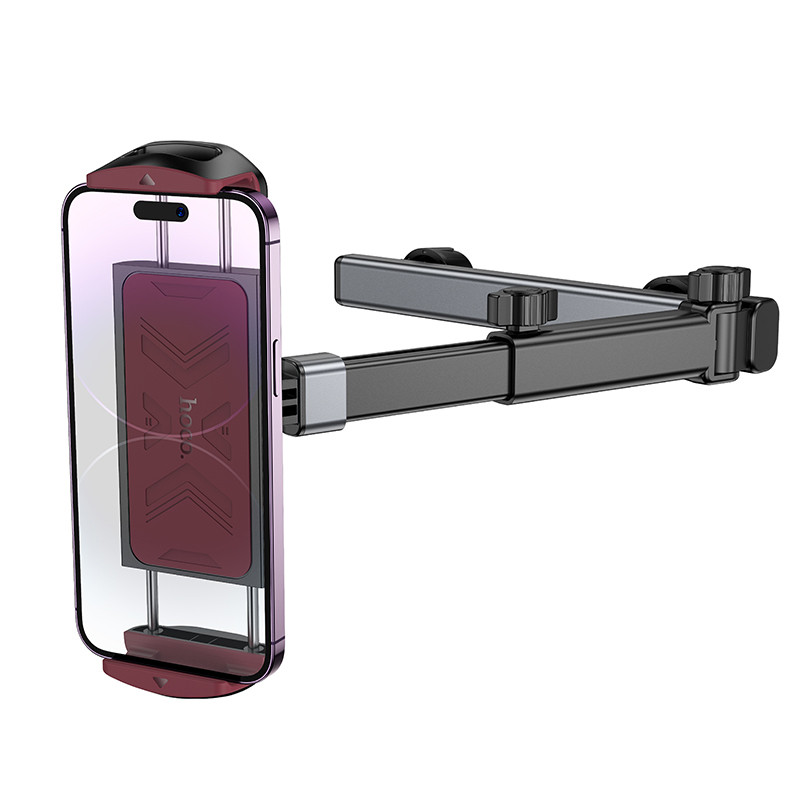 Фото Автоутримувач Hoco H69 Gamble telescopic на підголівник (Black / Red) в маназині vchehle.ua