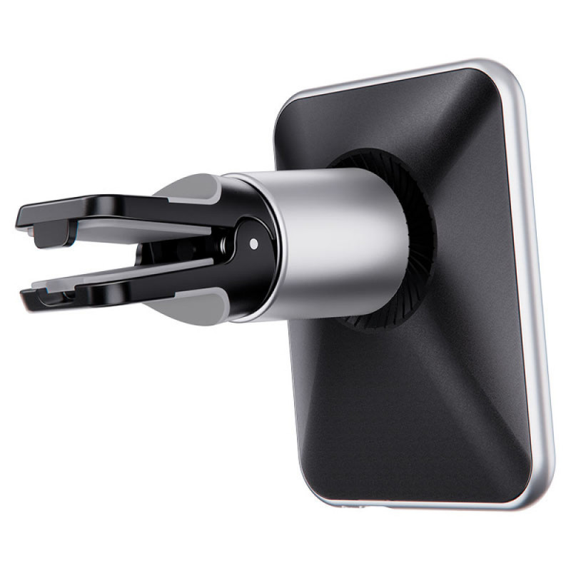 Фото Автодержатель с БЗУ Borofone BH43 Magnetic 15W (Black steel) на vchehle.ua