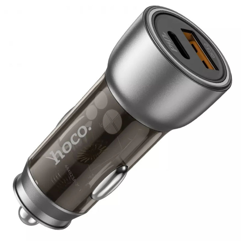 Фото АЗУ Hoco NZ8 Sprinter PD43W+QC3.0 (1USB-A/1C) (Brown) на vchehle.ua