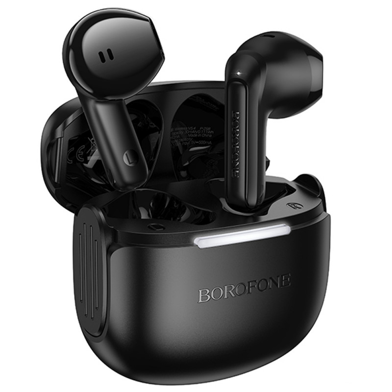 Фото Бездротові TWS навушники Borofone FQ8 (Black) на vchehle.ua