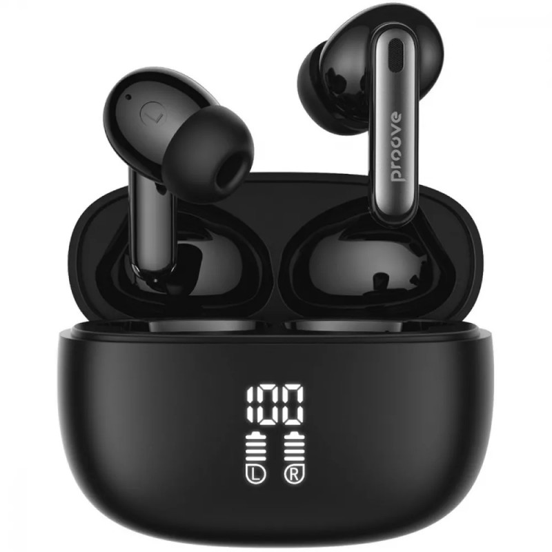 Беспроводные TWS наушники Proove Intro Pro with ANC (APP) (Obsidian Black) в магазине vchehle.ua