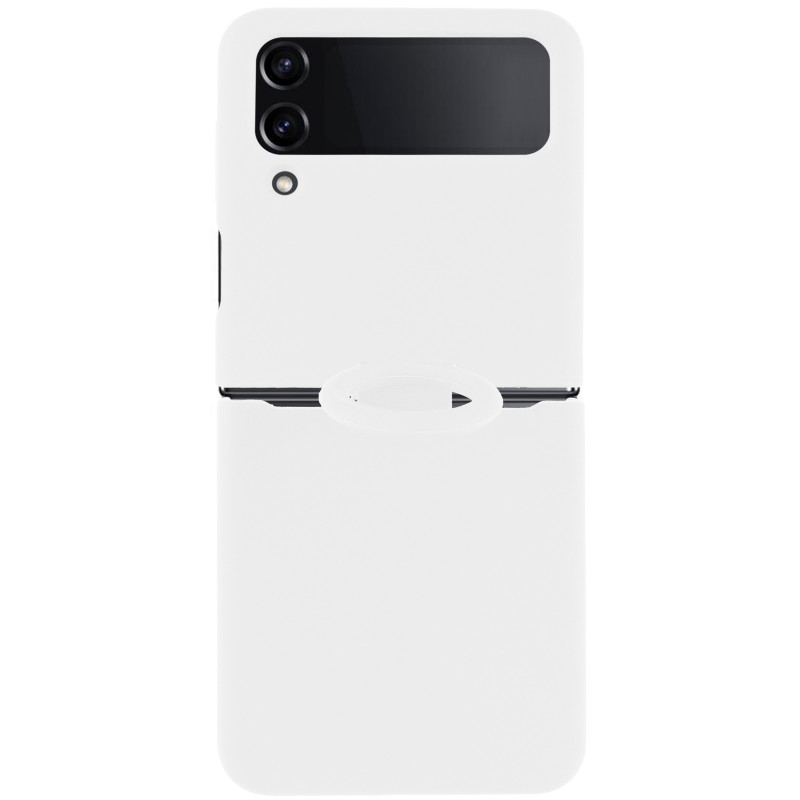 Фото Чохол Foldables Silicone Cover Lakshmi (AAA) на Samsung Galaxy Z Flip4 (Білий / White) на vchehle.ua
