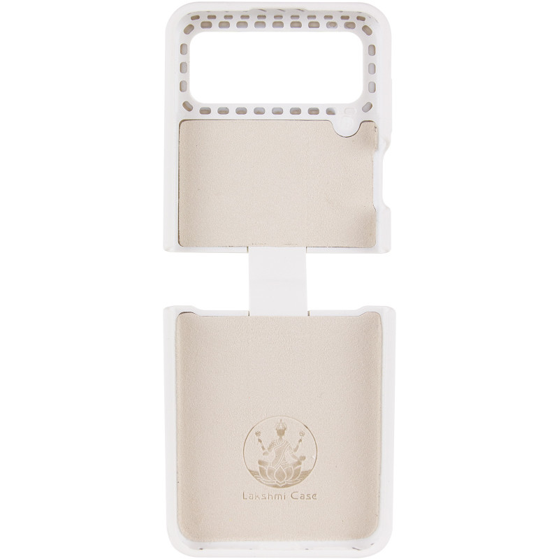 Фото Чохол Foldables Silicone Cover Lakshmi (AAA) на Samsung Galaxy Z Flip4 (Білий / White) в маназині vchehle.ua