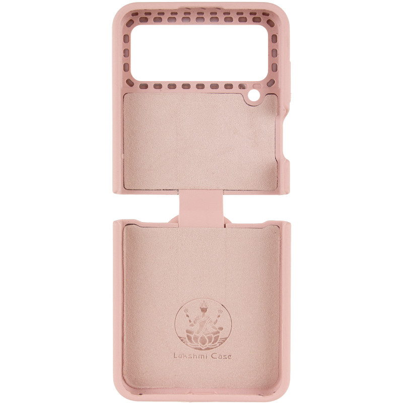 Фото Чохол Foldables Silicone Cover Lakshmi (AAA) на Samsung Galaxy Z Flip4 (Рожевий / Pink Sand) в маназині vchehle.ua