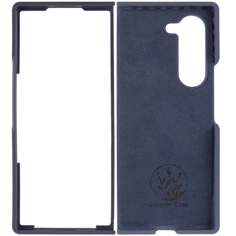 Фото Чохол Foldables Silicone Cover Lakshmi (AAA) на Samsung Galaxy Z Fold5 (Темно-синій / Midnight blue) в маназині vchehle.ua