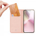 Фото Чехол-книжка Dux Ducis с карманом для визиток для Apple iPhone 16e / 17e (6.1") (Rose Gold) на vchehle.ua