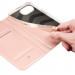 Чехол-книжка Dux Ducis с карманом для визиток для Apple iPhone 16e / 17e (6.1") (Rose Gold) в магазине vchehle.ua