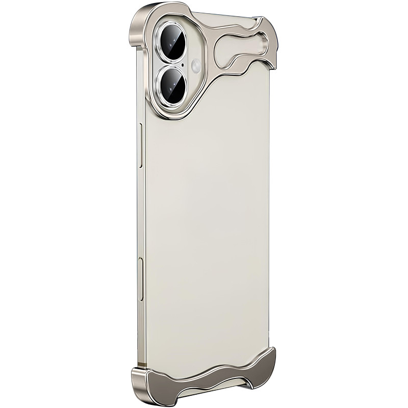 Чехол Minimalist Metal Bumper для Apple iPhone 17 (6.3") (Titanium Gray)